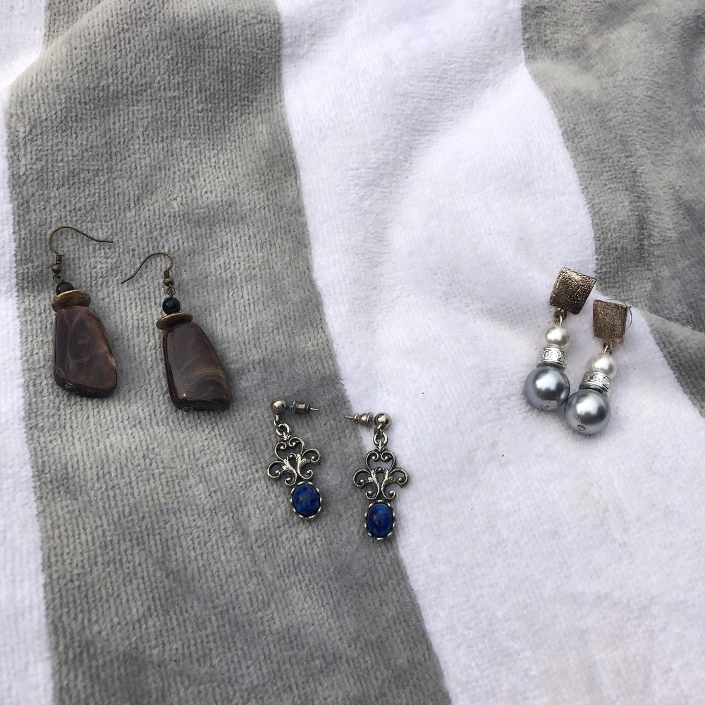 bundle // three pairs of earrings